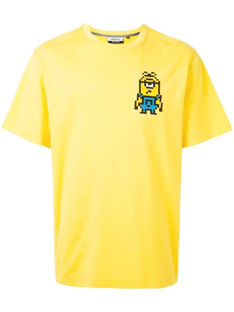 x Minions Tiny Stuart 8-Bit appliqué T-Shirt
