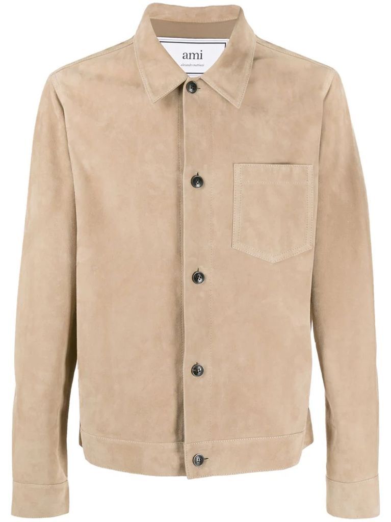 chest pocket overshirt