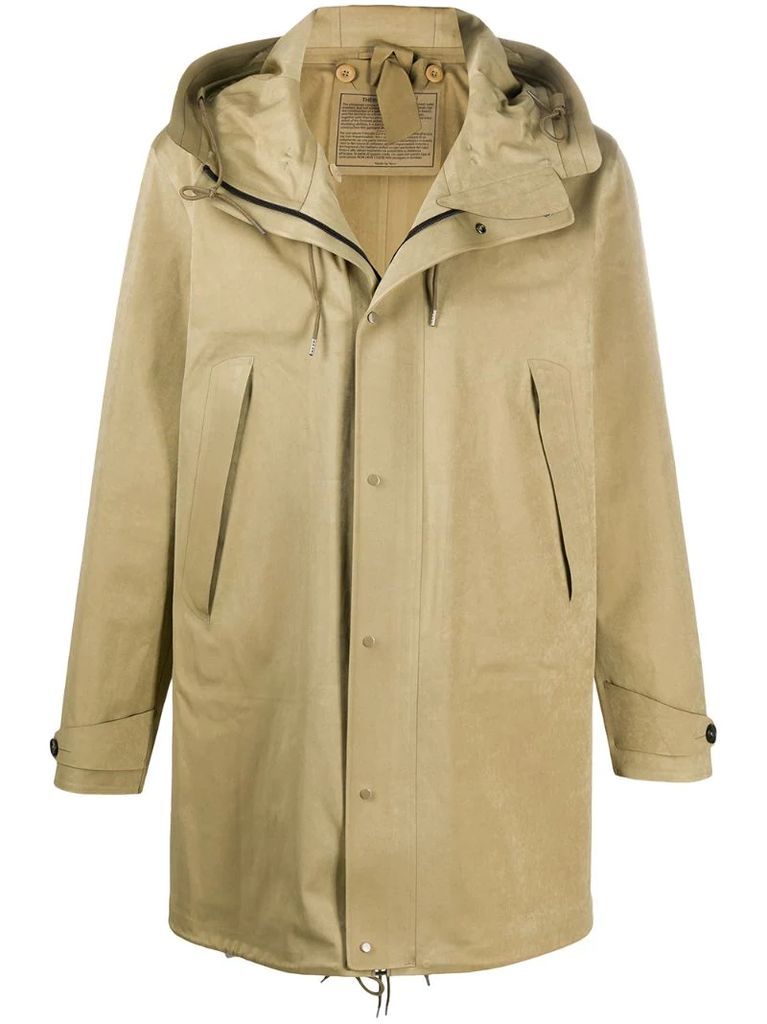 lightweight hooded parka coat
