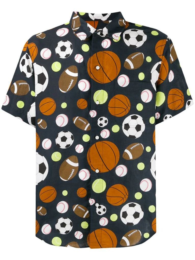 sports balls print shirt