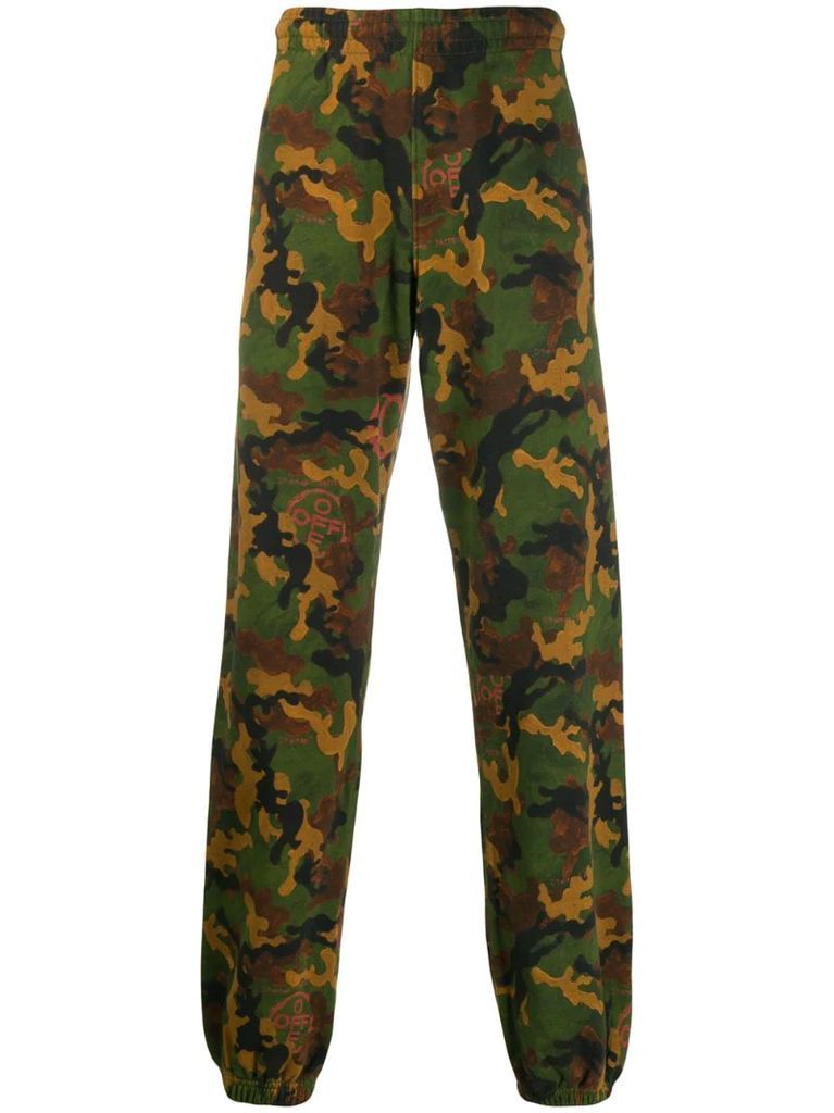 camouflage track trousers