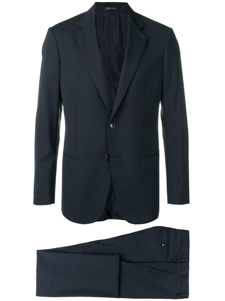 slim-fit two-piece suit