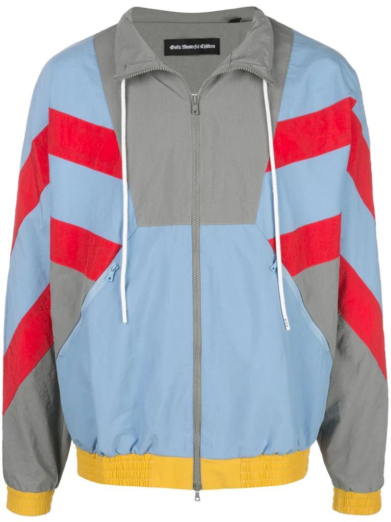 colour blocked sport jacket