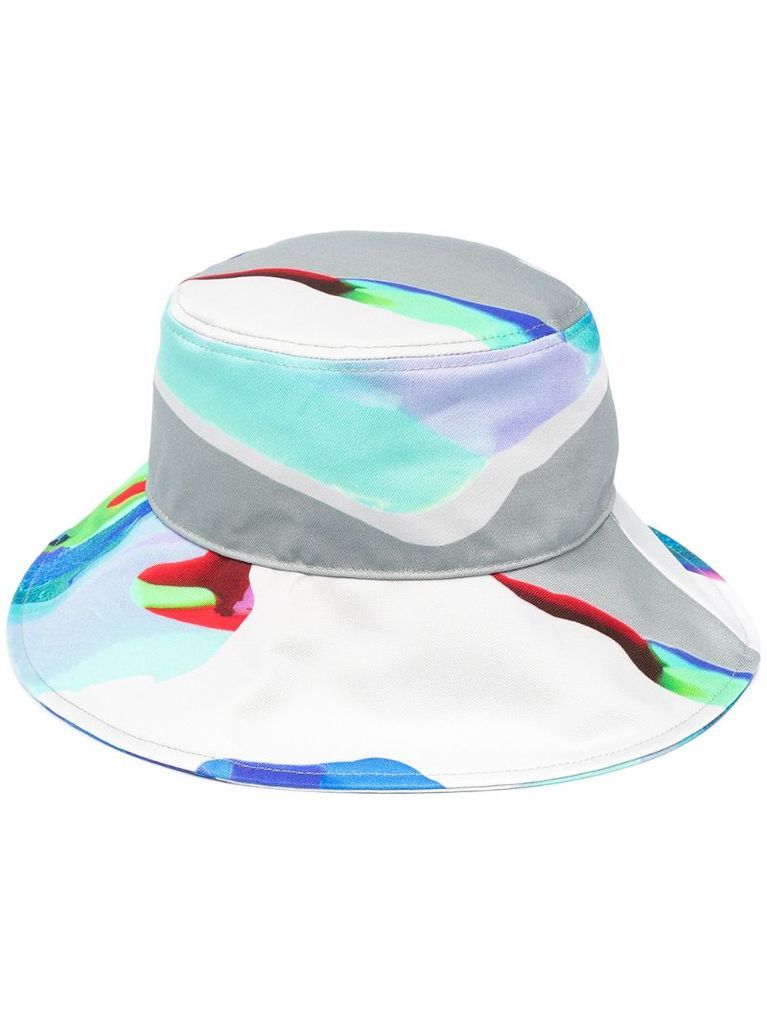 abstract print bucket hat