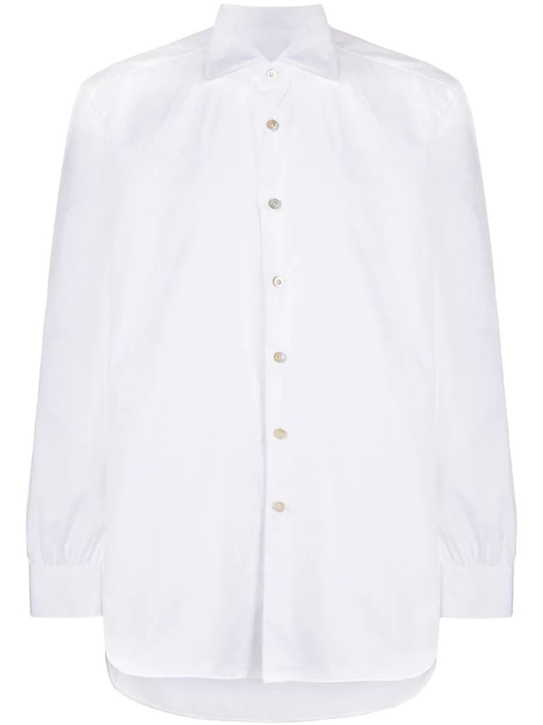 spread-collar shirt