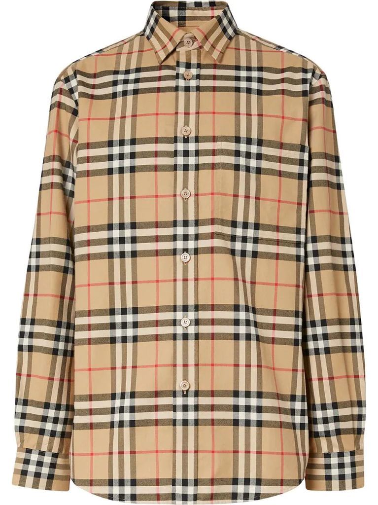 Vintage Check patterned shirt