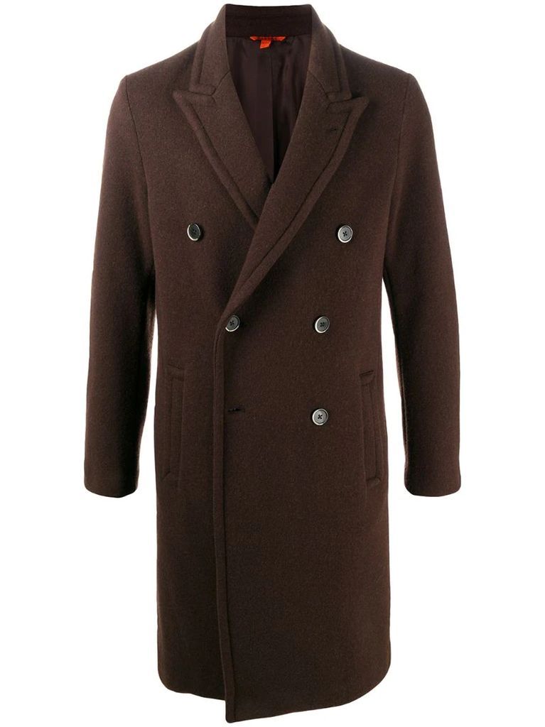 double-breasted wool coat