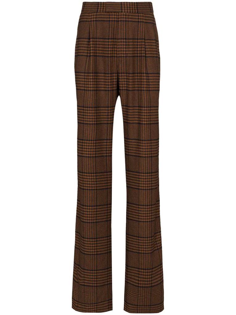 Ander check-pattern trousers