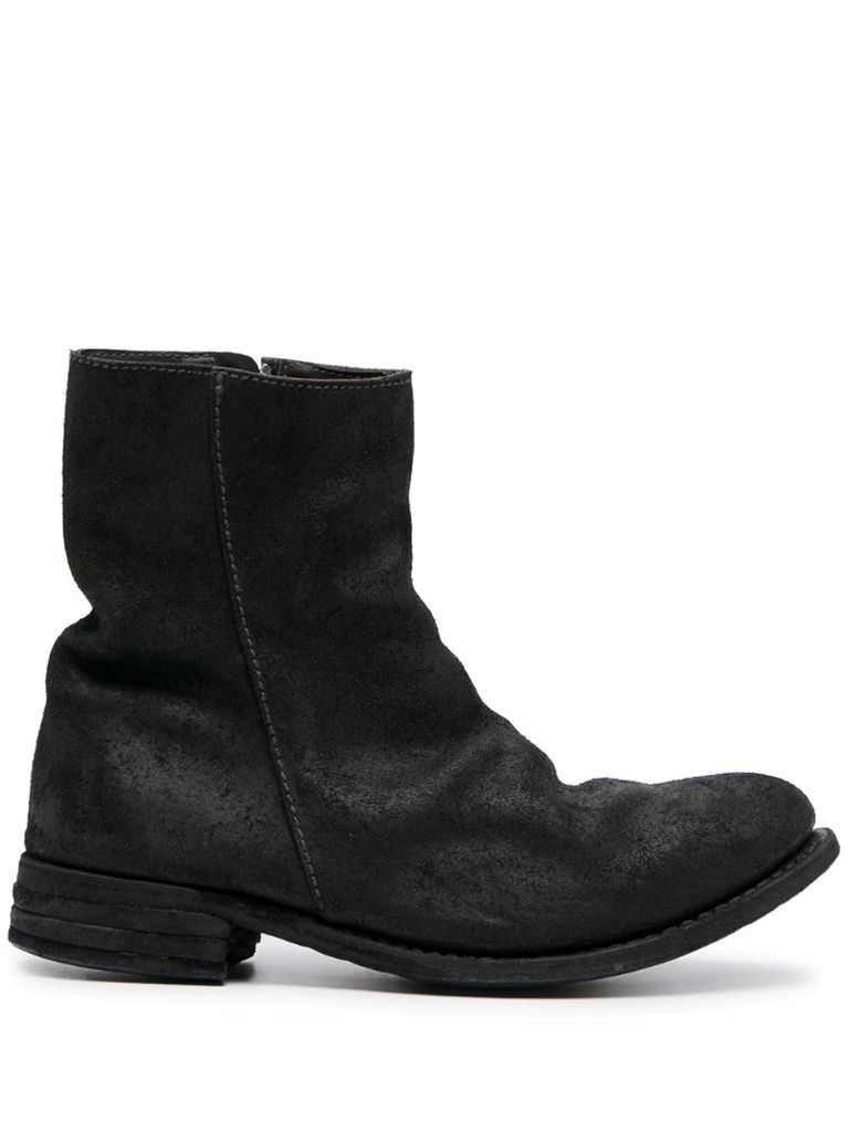 zipped ankle boots