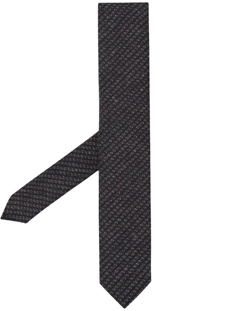 knitted pointed tip tie