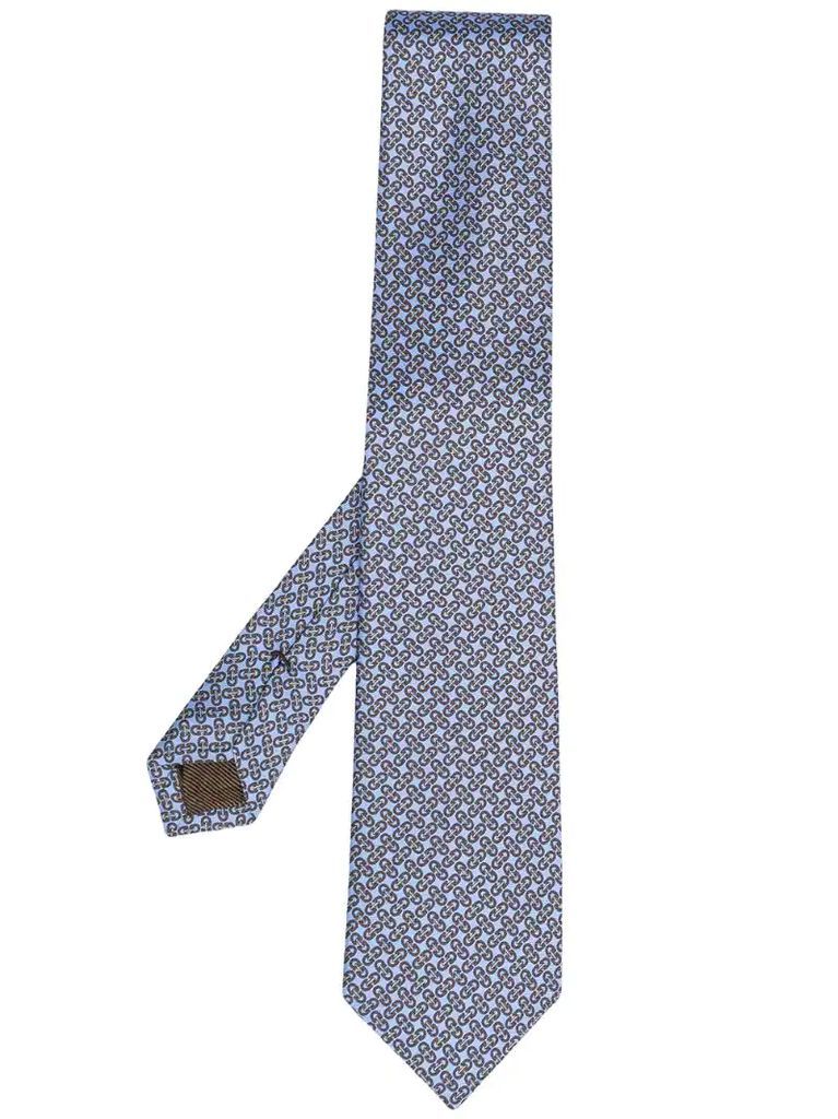 chain-link print tie