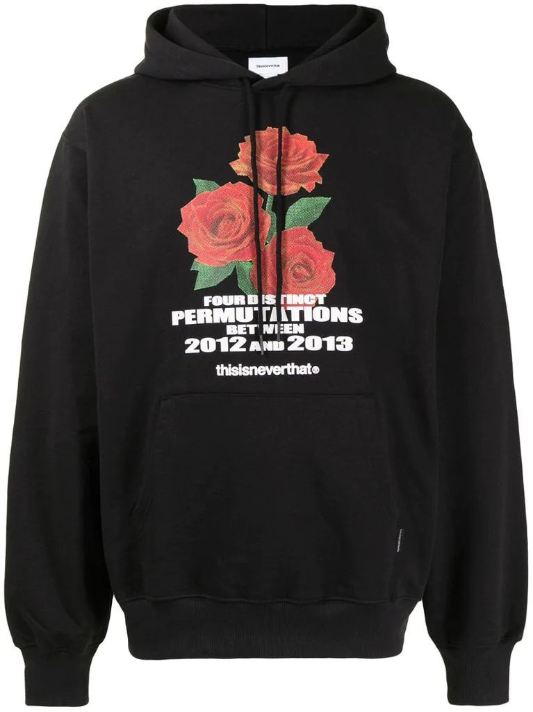 Rose Hooded Sweatshirt