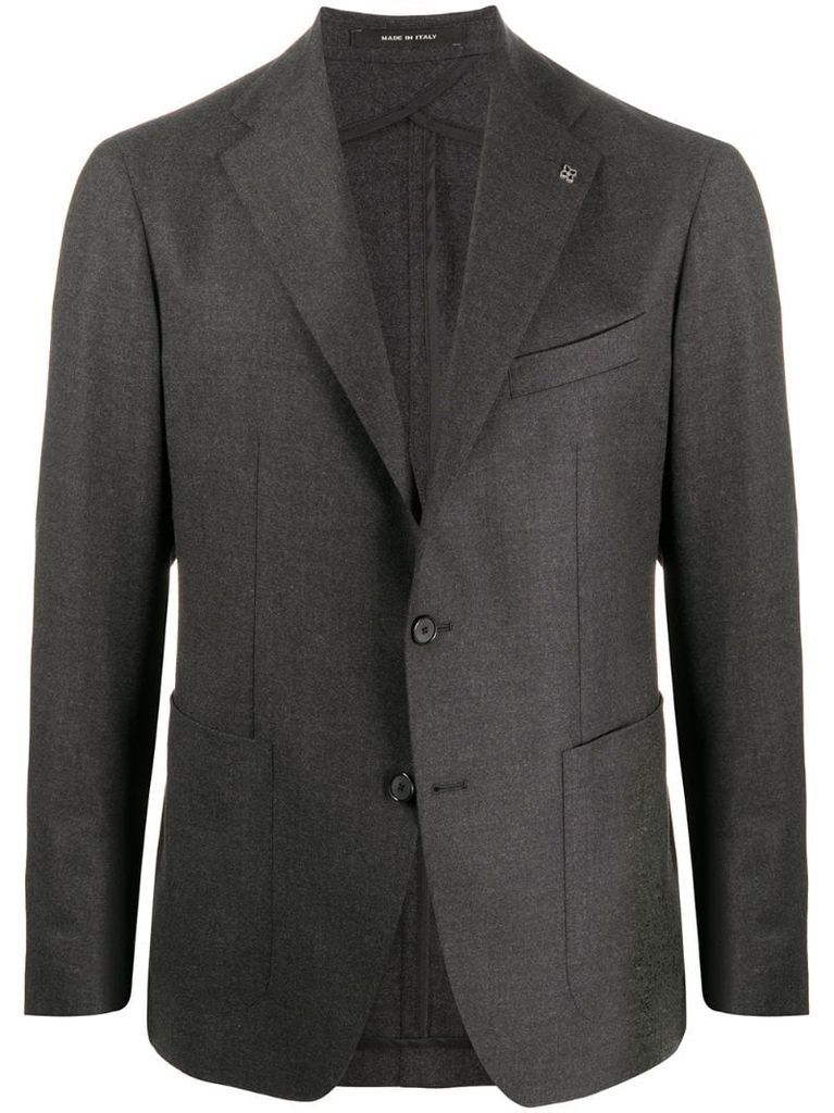fitted single-breasted jacket