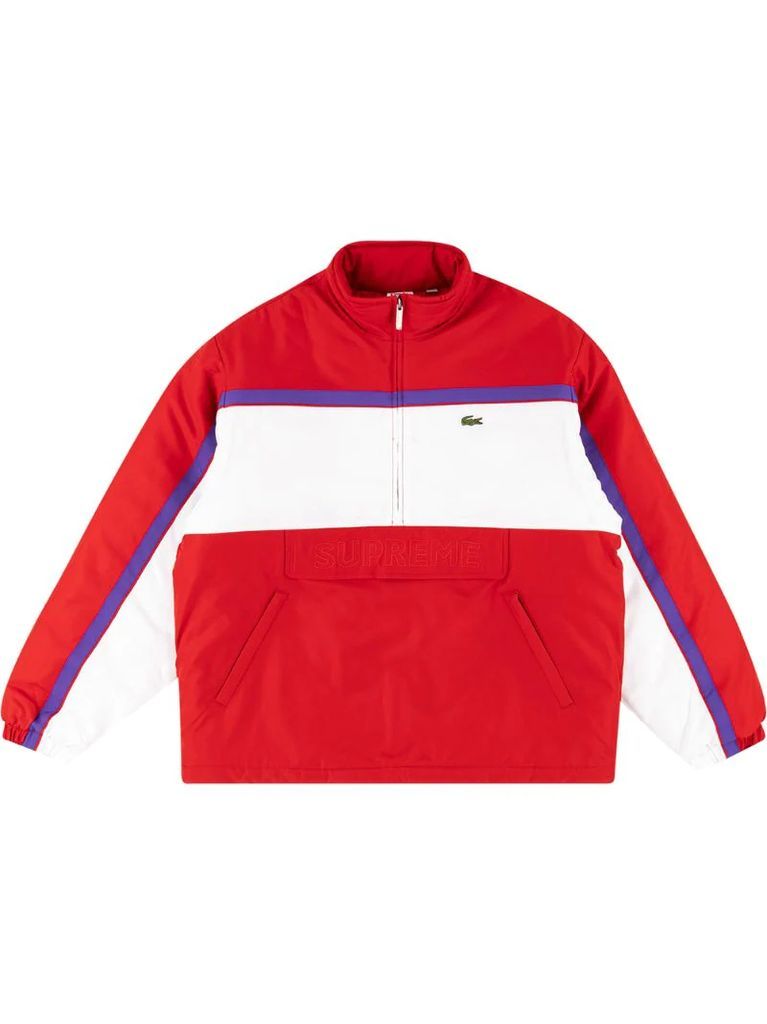 x Lacoste puffy half zip pullover