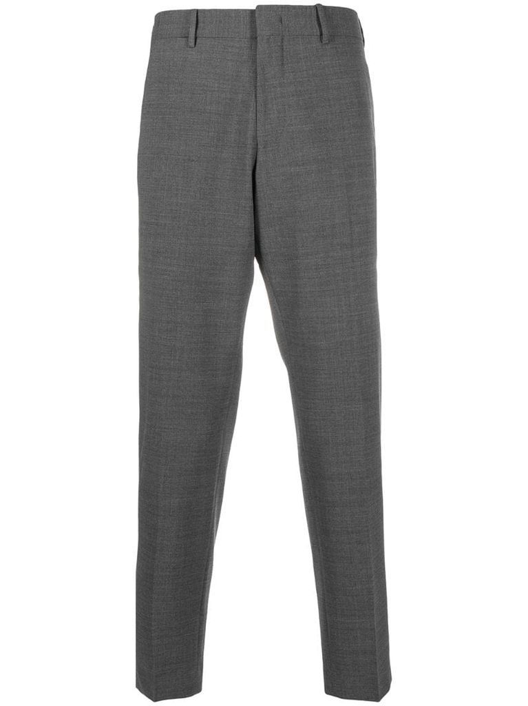 stretch-wool cropped trousers