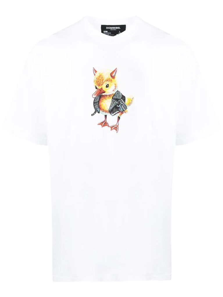 Horns chick-print T-Shirt
