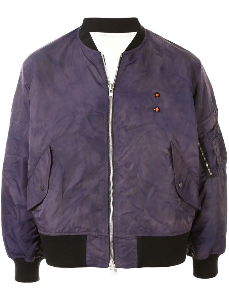 reversible bomber jacket
