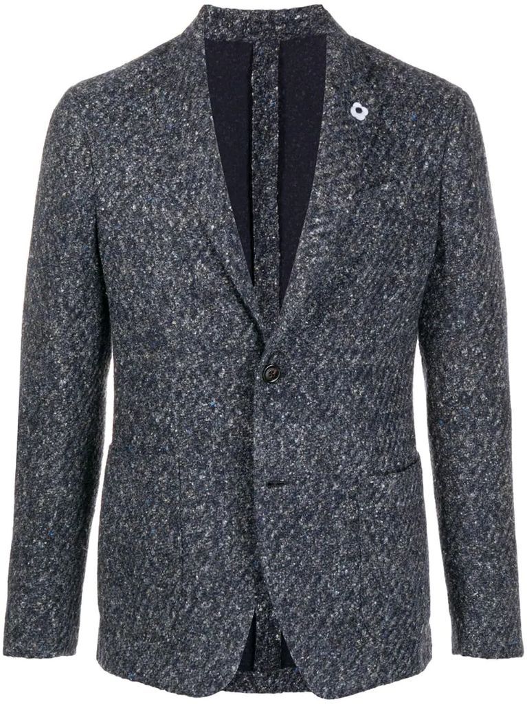 single-breasted fitted blazer