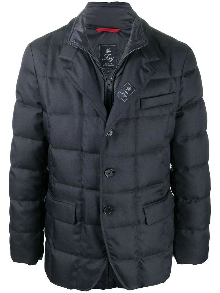 single-breasted padded jacket