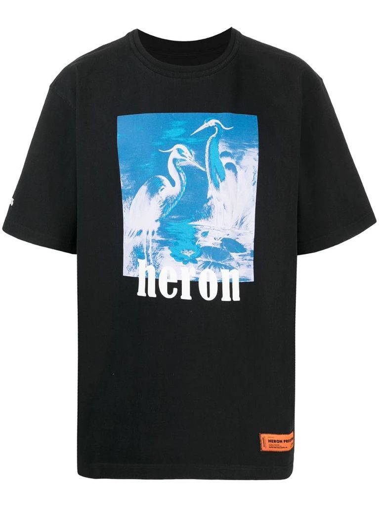 Heron graphic print T-shirt