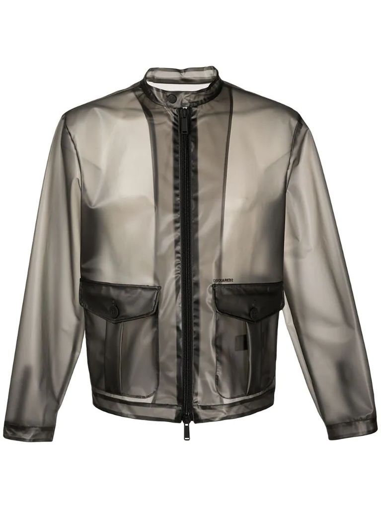 transparent lightweight jacket