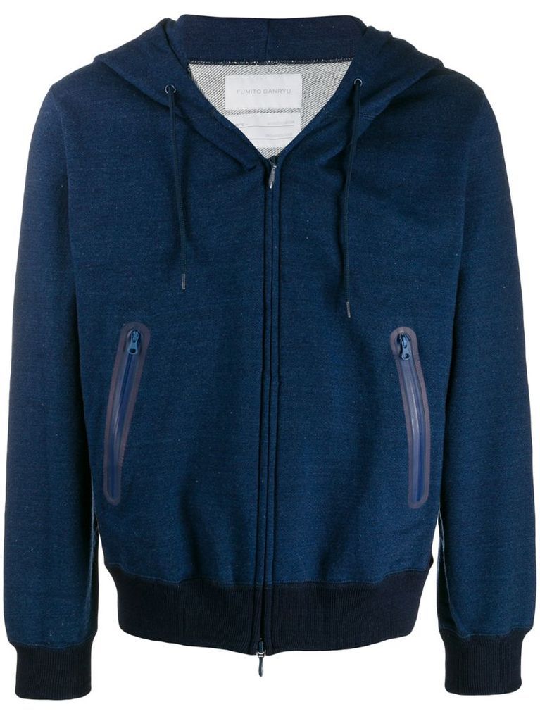 zipped hoodie