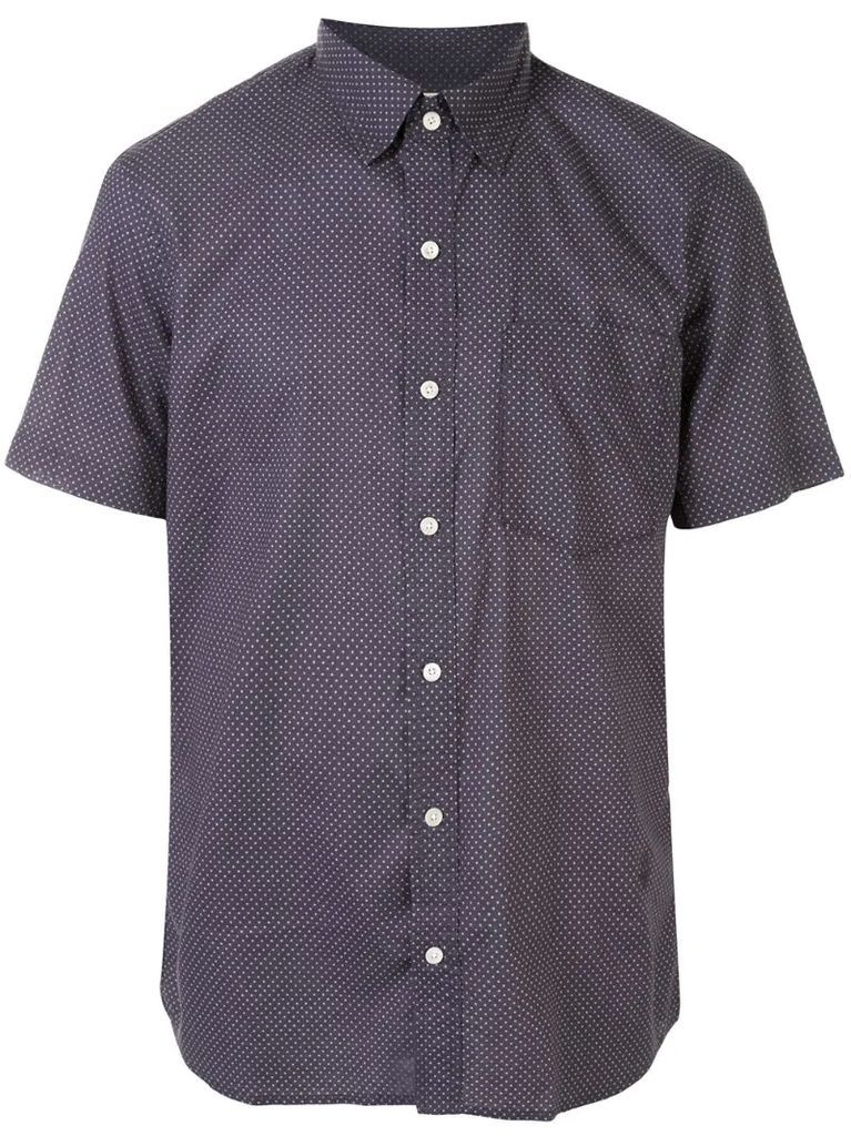 spotted short sleeve shirt