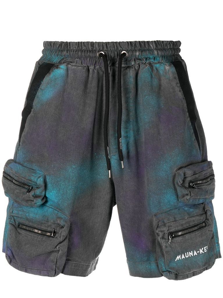 tie-dye cargo shorts