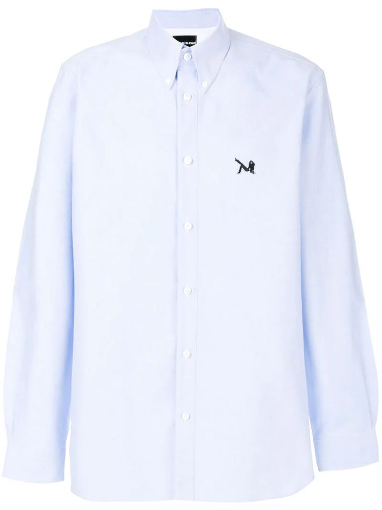 embroidered patch shirt
