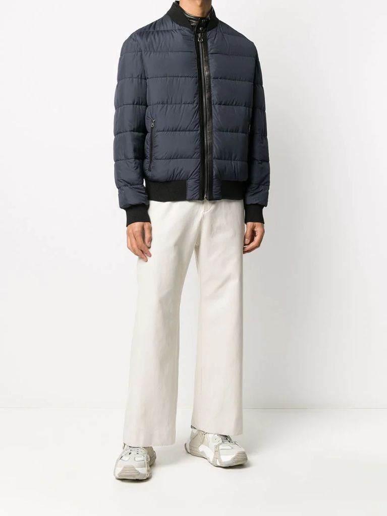 zip-front long-sleeve jacket