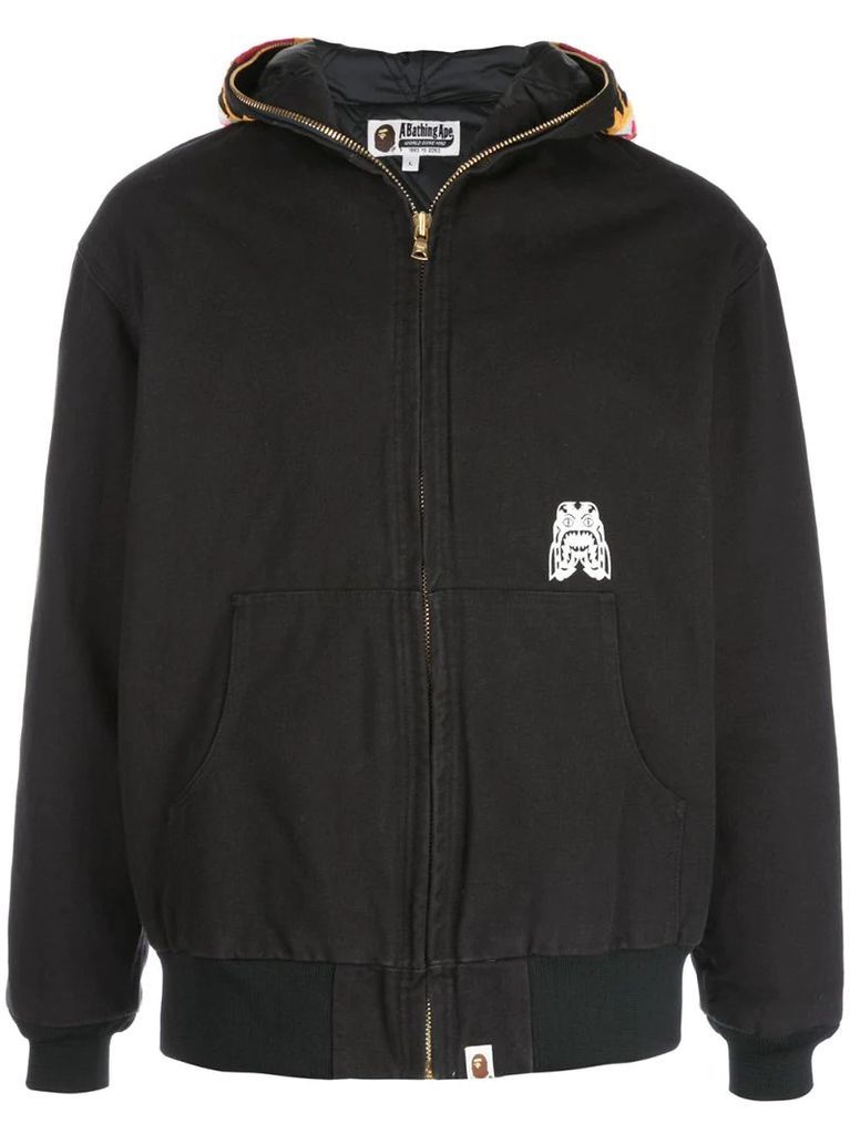 Tiger Work zip-front hoodie