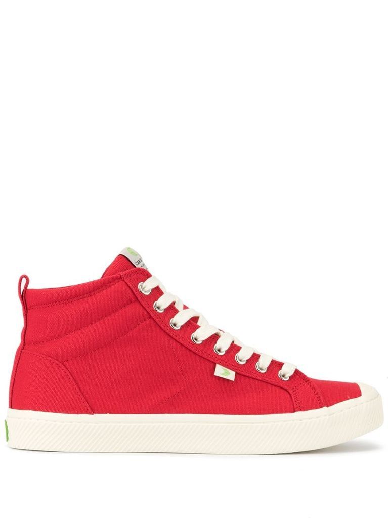 OCA High Red Canvas Sneaker