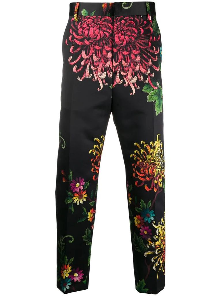 printed tailored trousers
