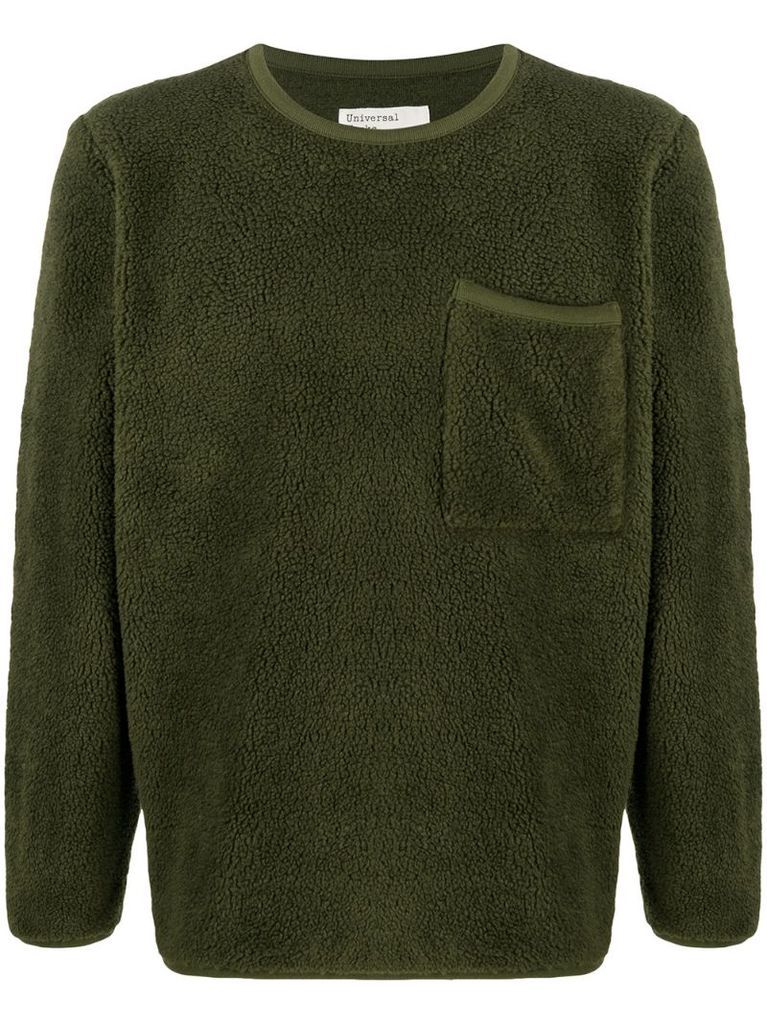 Lancaster faux shearling sweatshirt