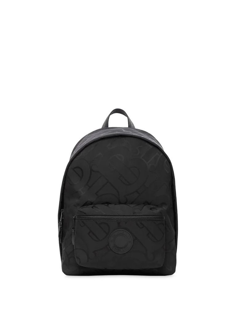 monogram jacquard backpack