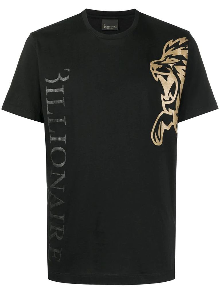 lion print T-shirt