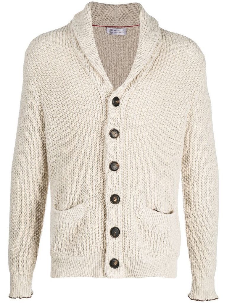 button-down knit cardigan