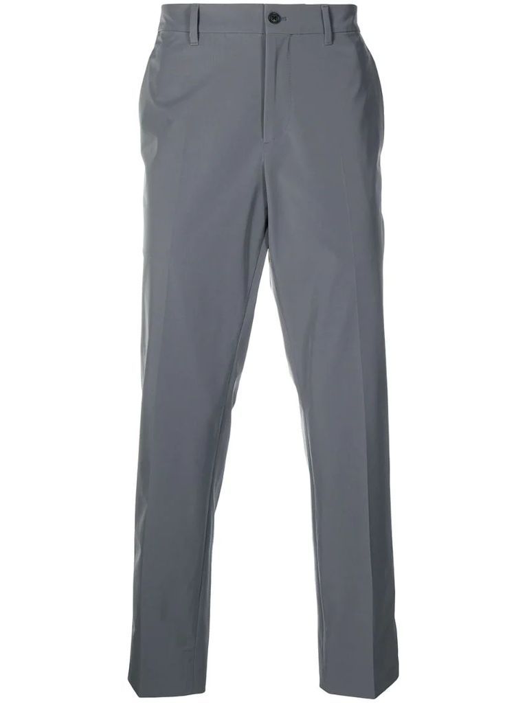 tailored cut cotton trousers