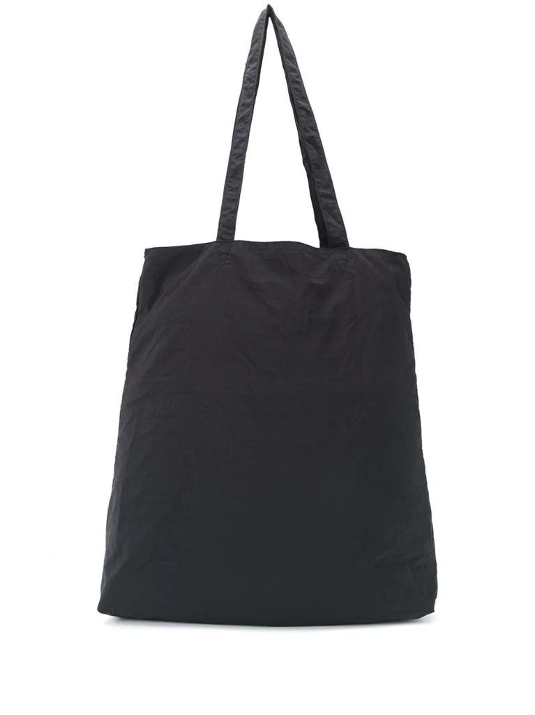 open-top cotton shoulder bag