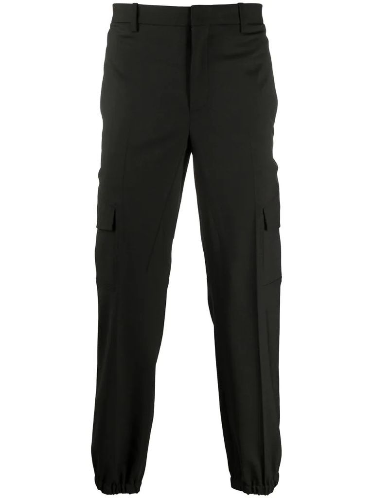 elasticated ankles cargo trousers