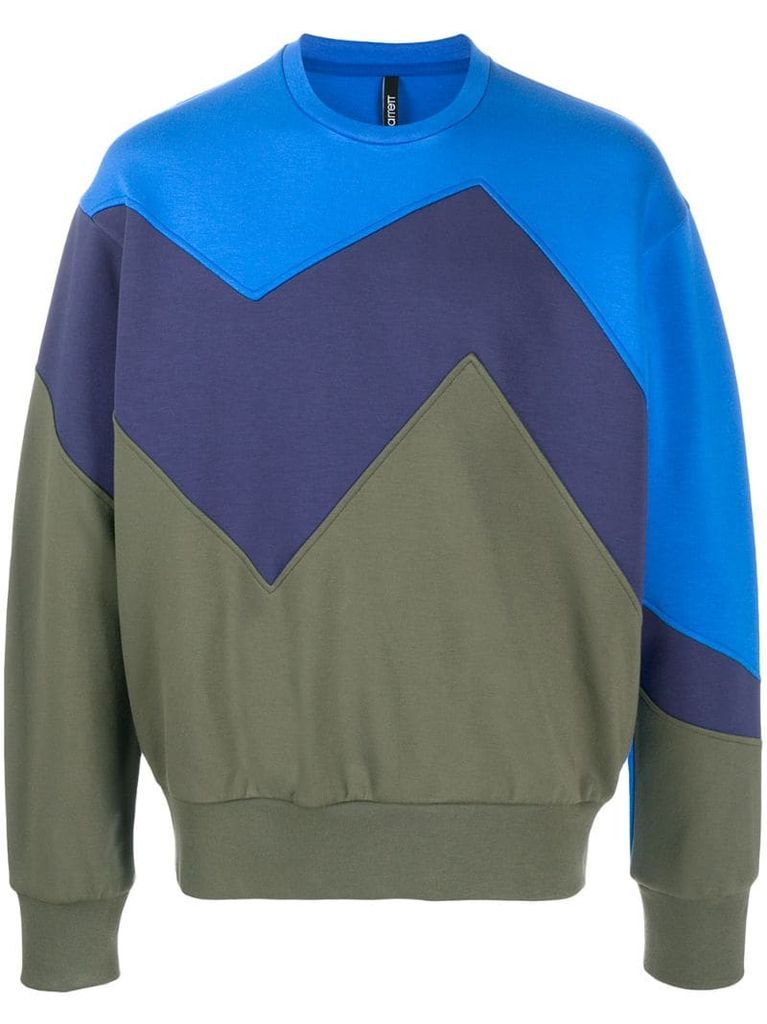Light Bond Modernist panelled sweatshirt