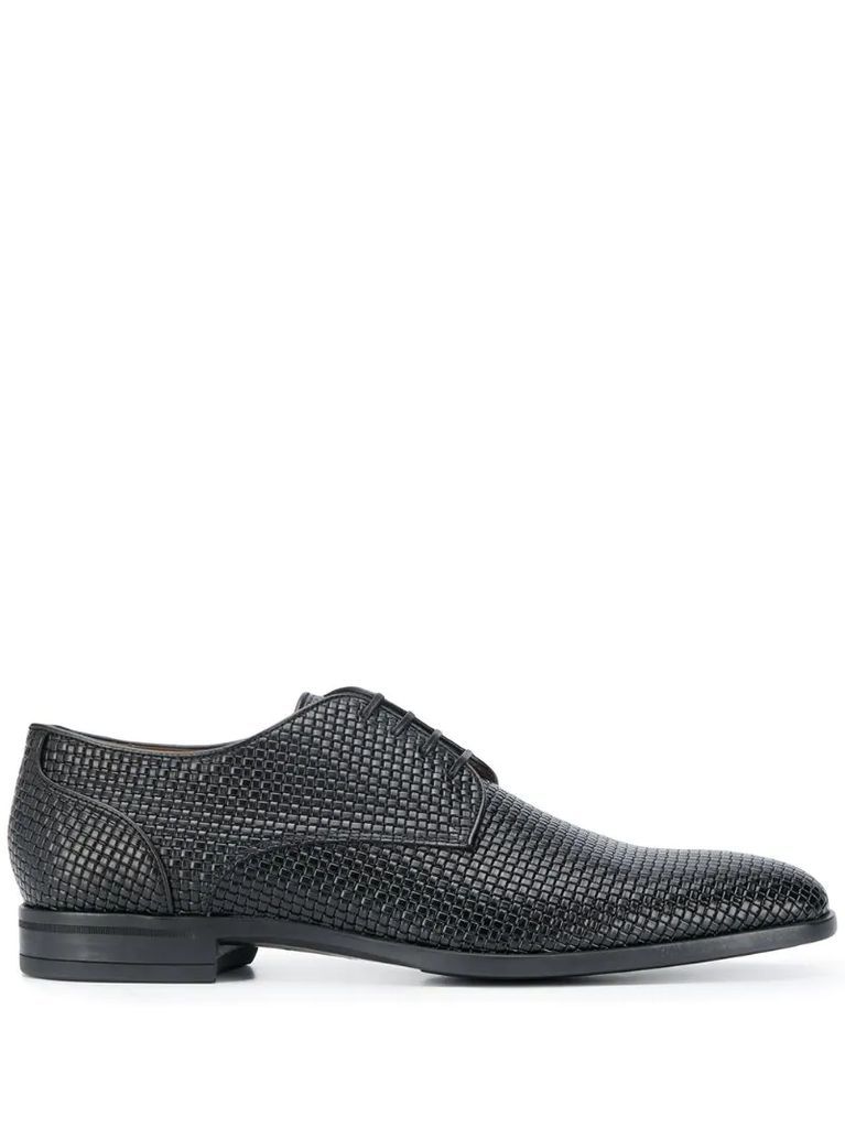 woven derby shoes