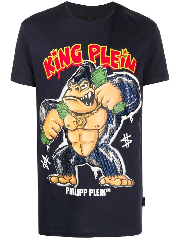 King Plein-print cotton T-shirt
