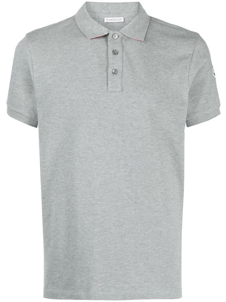 short-sleeve poplin polo shirt