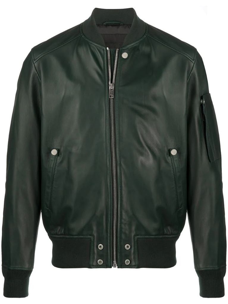 L-Joseph zipped bomber jacket