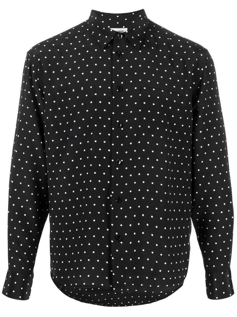 polka dot pattern shirt