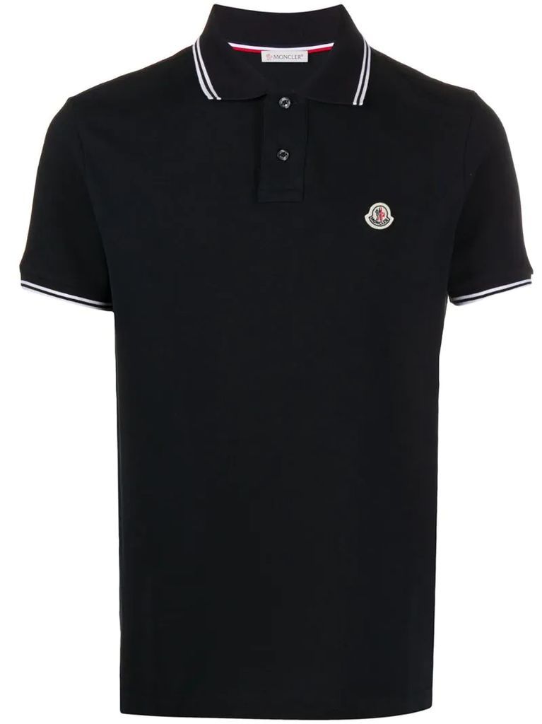 logo patch polo shirt