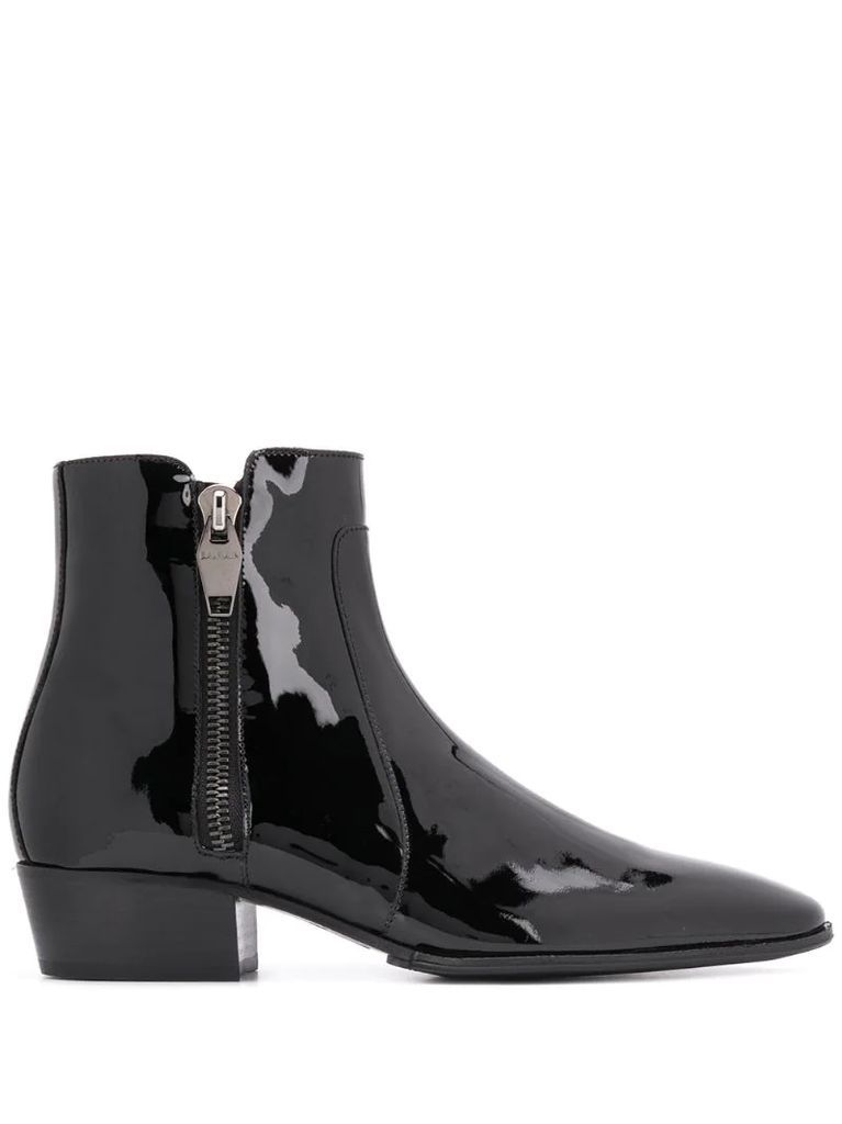 side zips ankle boots