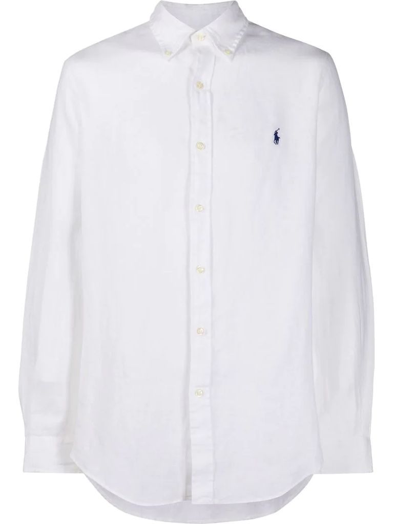 embroidered logo shirt