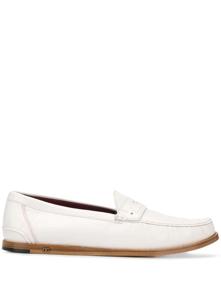 mocassin leather loafers